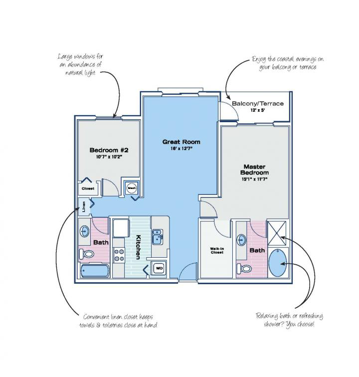 Floor Plans Blu Atlantic Apartment Homes